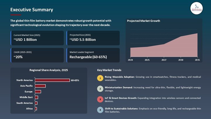 Thin Film Battery Market Executive Summary