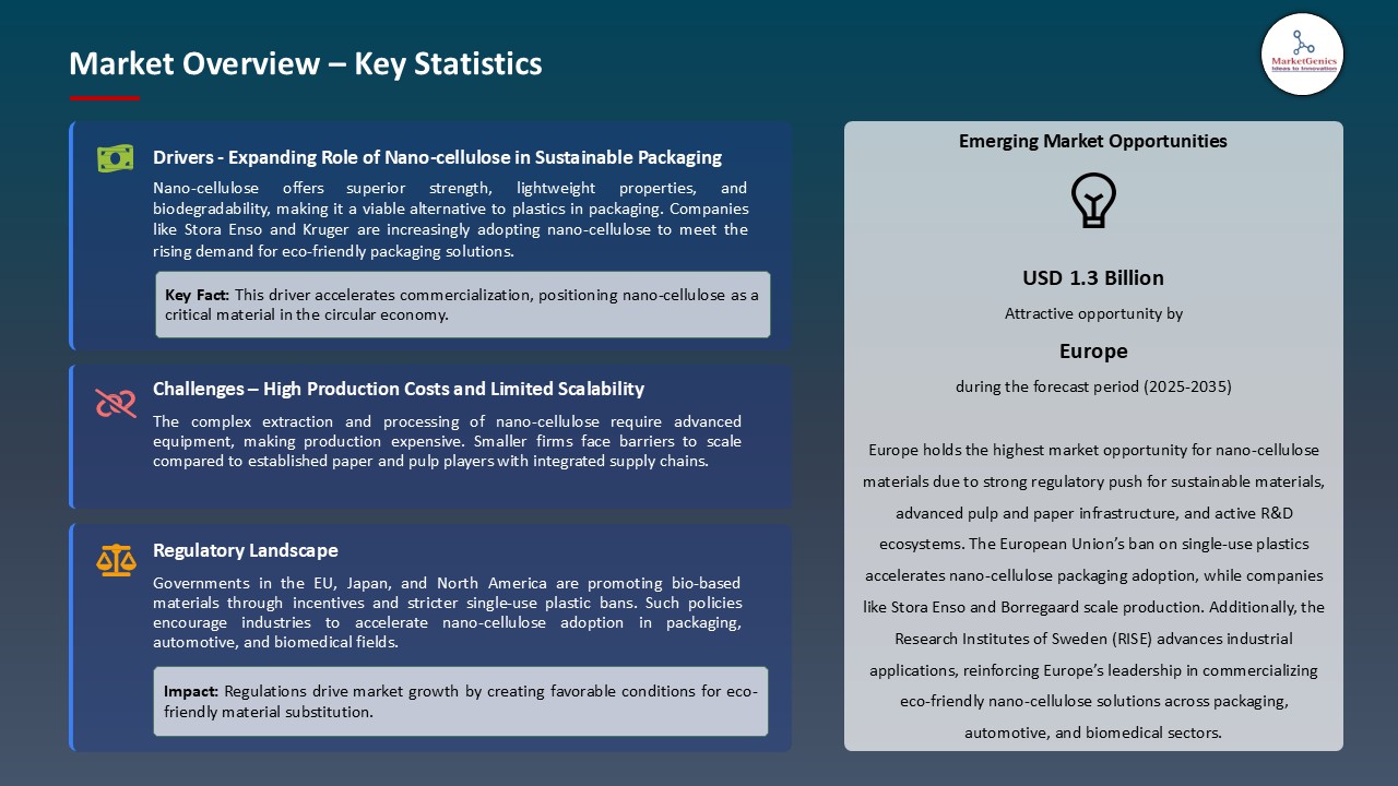 Nano-cellulose Materials Market_Overview – Key Statistics