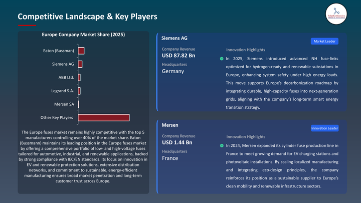 Europe Fuses Market -Key Players