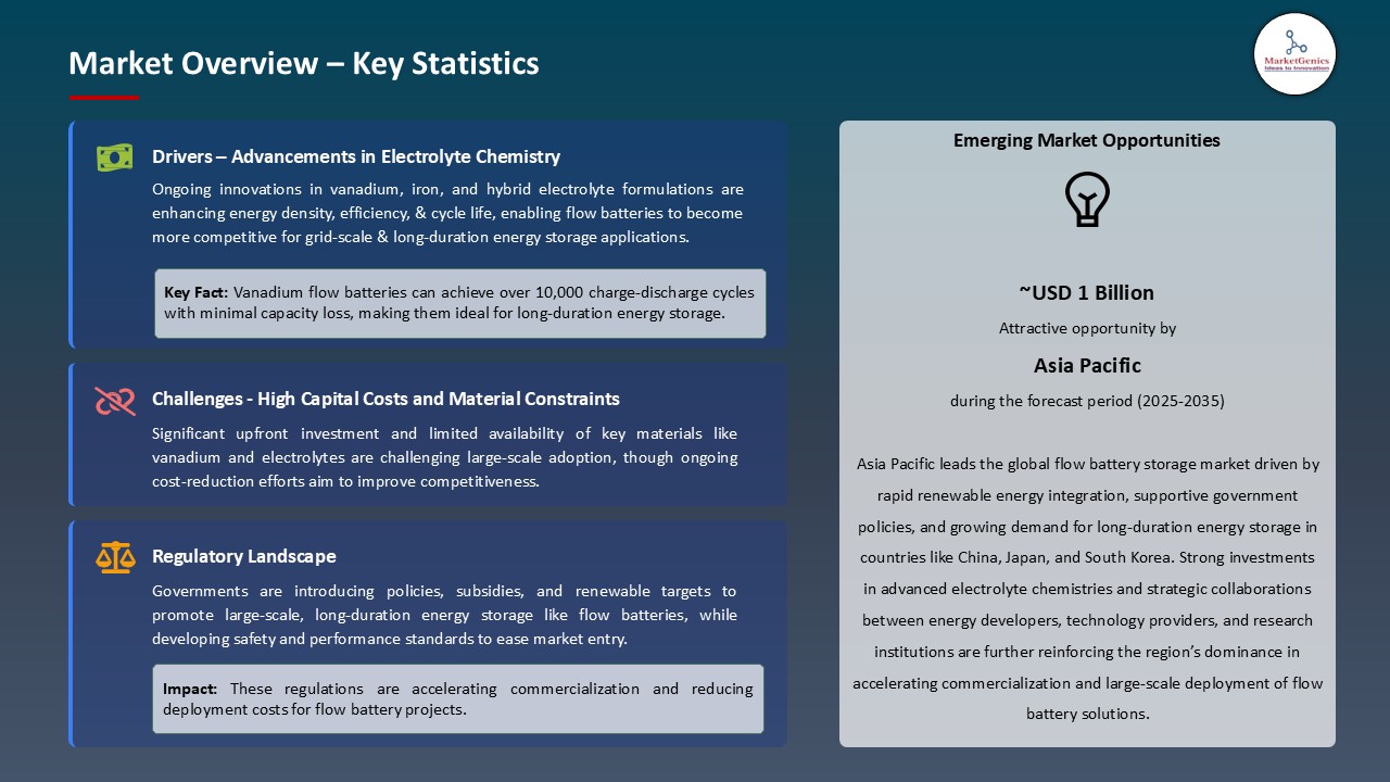 Flow Battery Storage Technology Market_Overview – Key Statistics