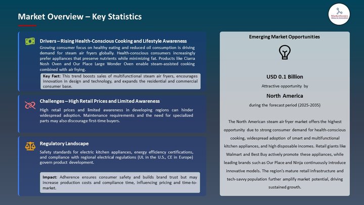 Steam Air Fryer Market Market Overview – Key Statistics