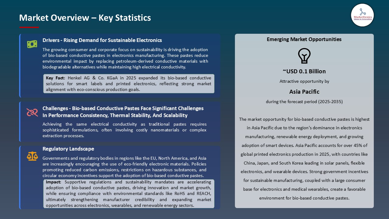 Bio-Based Conductive Paste Market_Overview – Key Statistics