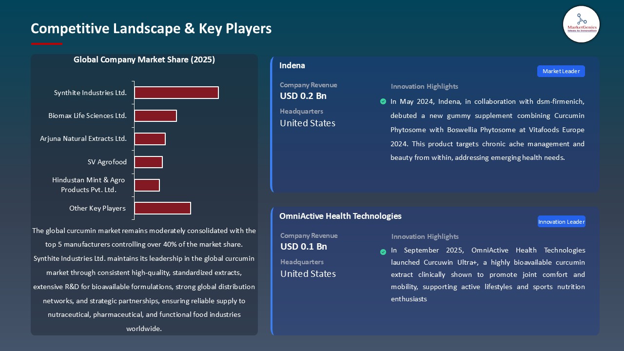 Curcumin Market_Competitive Landscape & Key Players