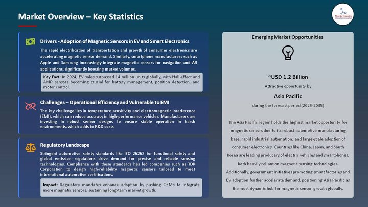 Magnetic Sensor Market Market Overview-Key Statistics