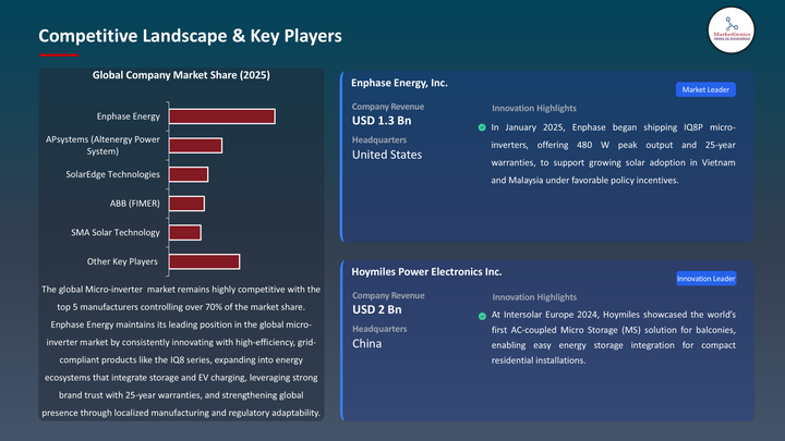 Micro inverter Market - Key Players