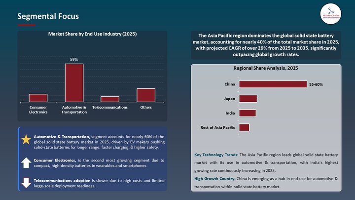 Solid State Battery Market Segmental Focus