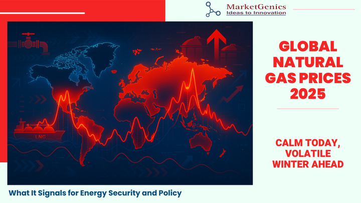 Global Natural Gas Prices 2025 | Winter Outlook & Volatility Risks Cover image showing global natural gas prices 2025 with LNG tankers, pipelines, and world map — illustrating calm summer markets and looming winter volatility
