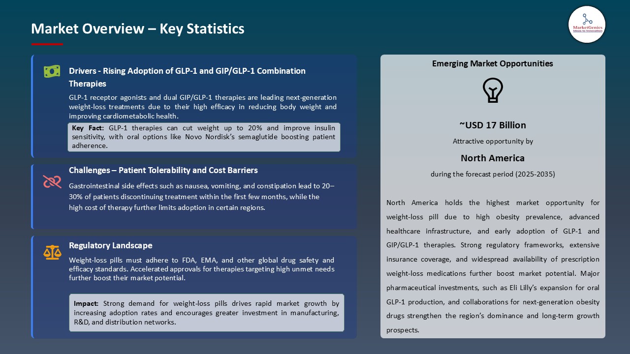 Weight‑Loss Pill Market_Overview – Key Statistics