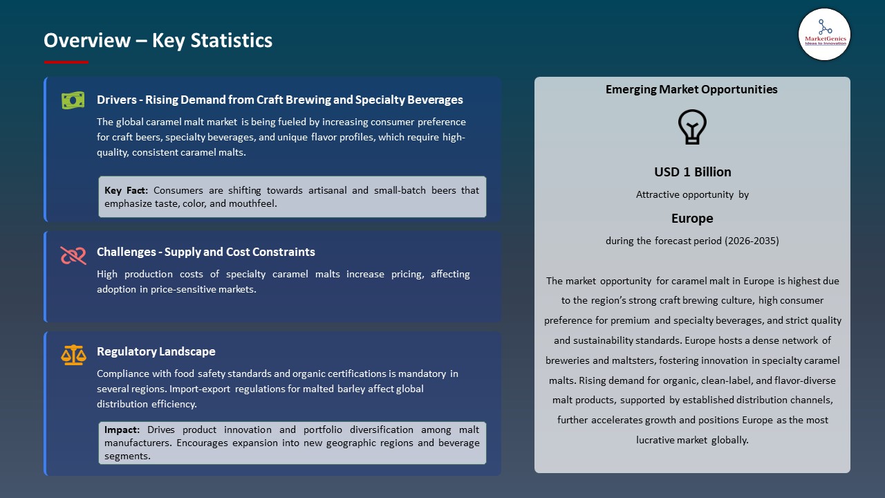 Global Caramel Malt Market 2026-2035_Overview – Key Statistics