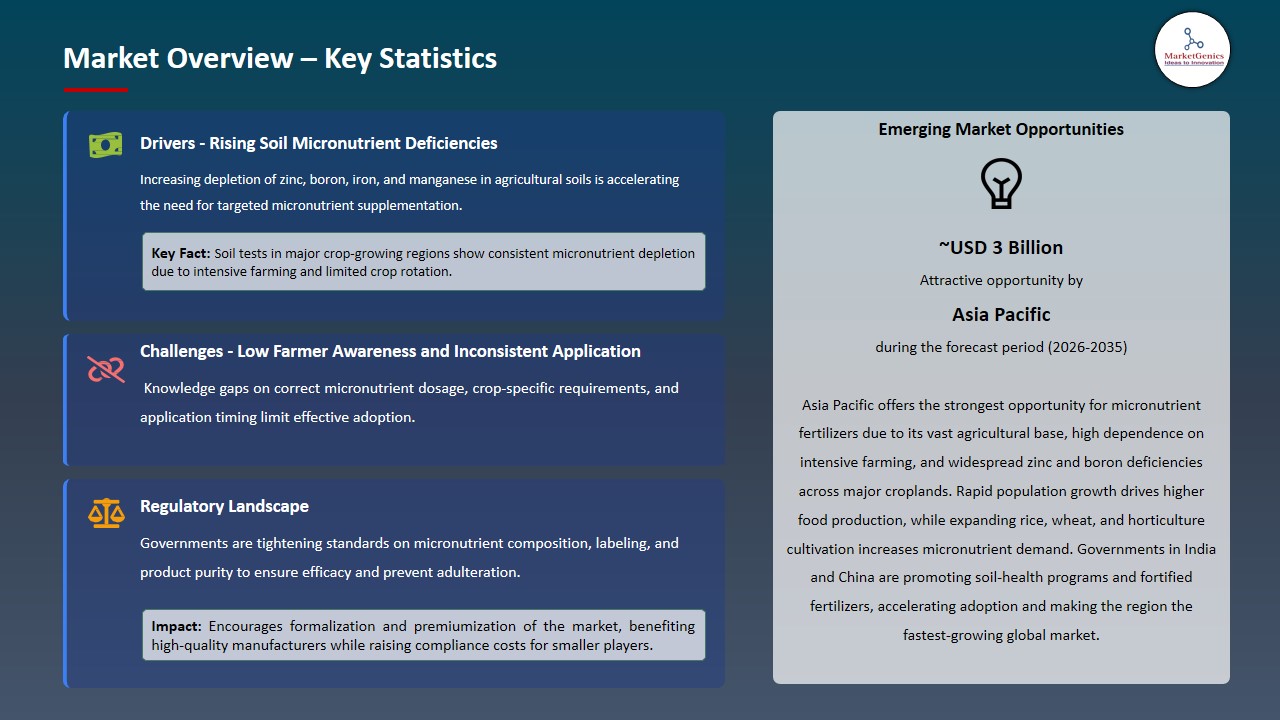 Micronutrient Fertilizers Market_Overview – Key Statistics