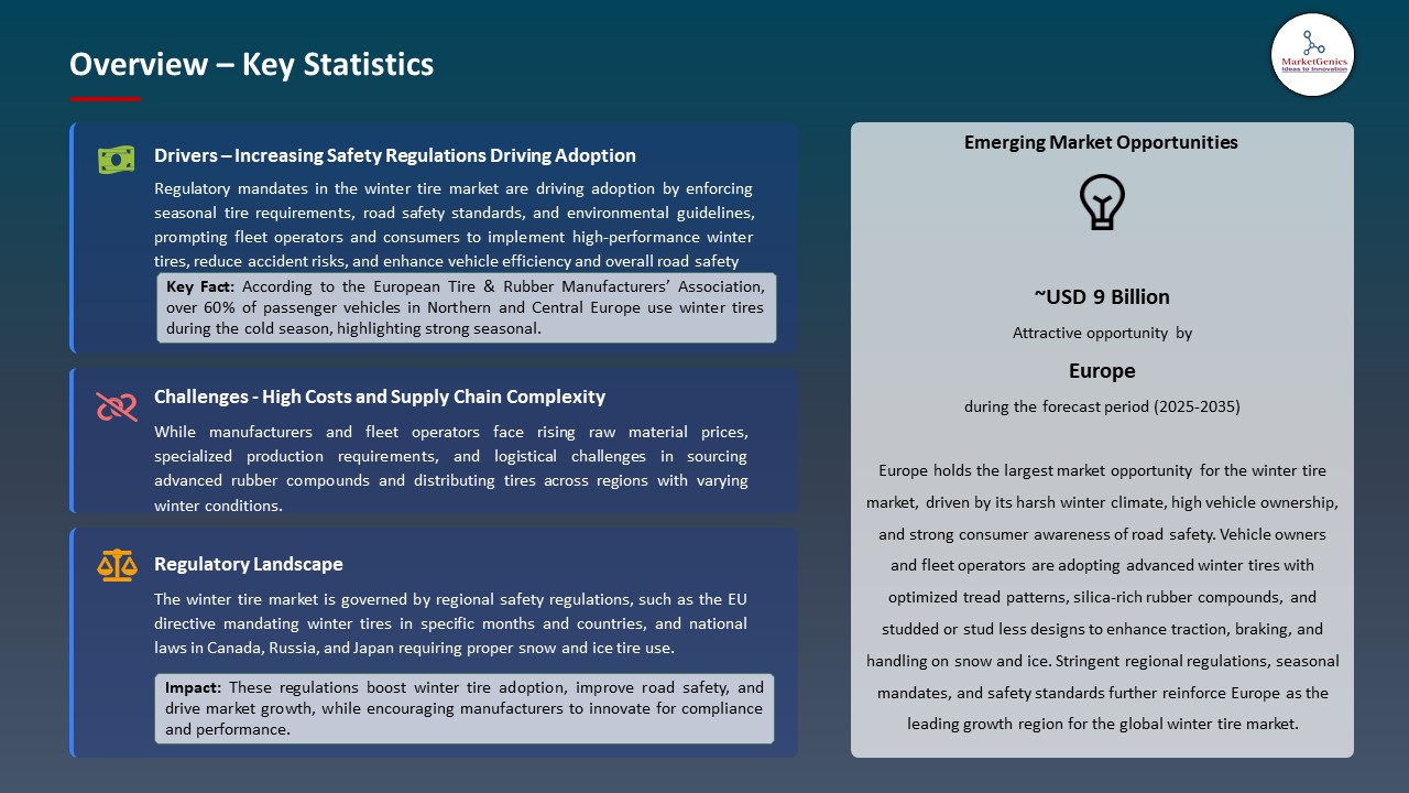Global Winter Tire Market 2026-2035_Overview – Key Statistics