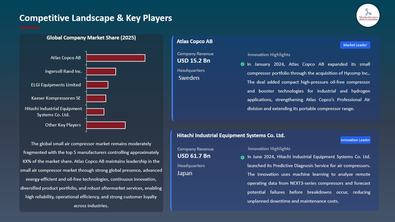 Small Air Compressor Market 2026-2035_Competitive Landscape & Key Players