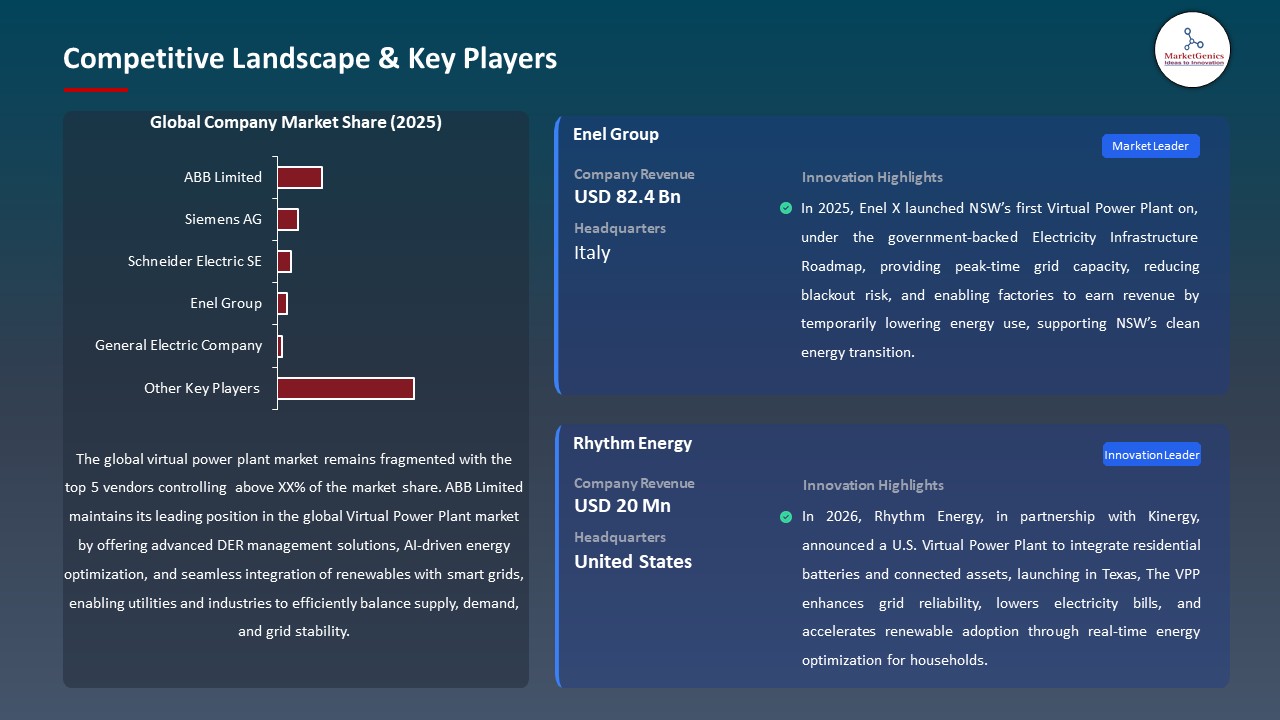 Global Virtual Power Plant Market 2026-2035_Competitive Landscape & Key Players