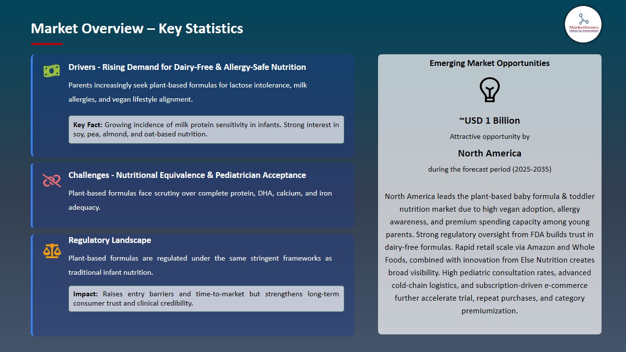 Plant-Based Baby Formula and Toddler Nutrition Market 2026-2035_Overview – Key Statistics