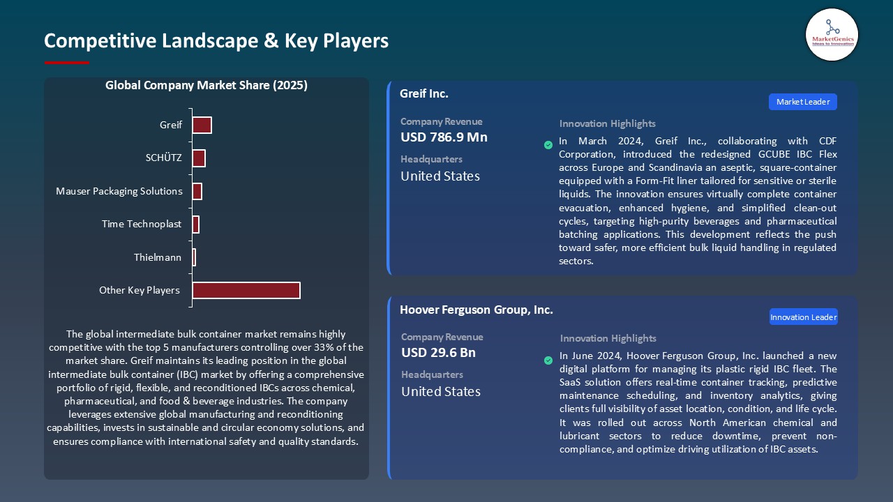Intermediate Bulk Container Market_Competitive Landscape & Key Players