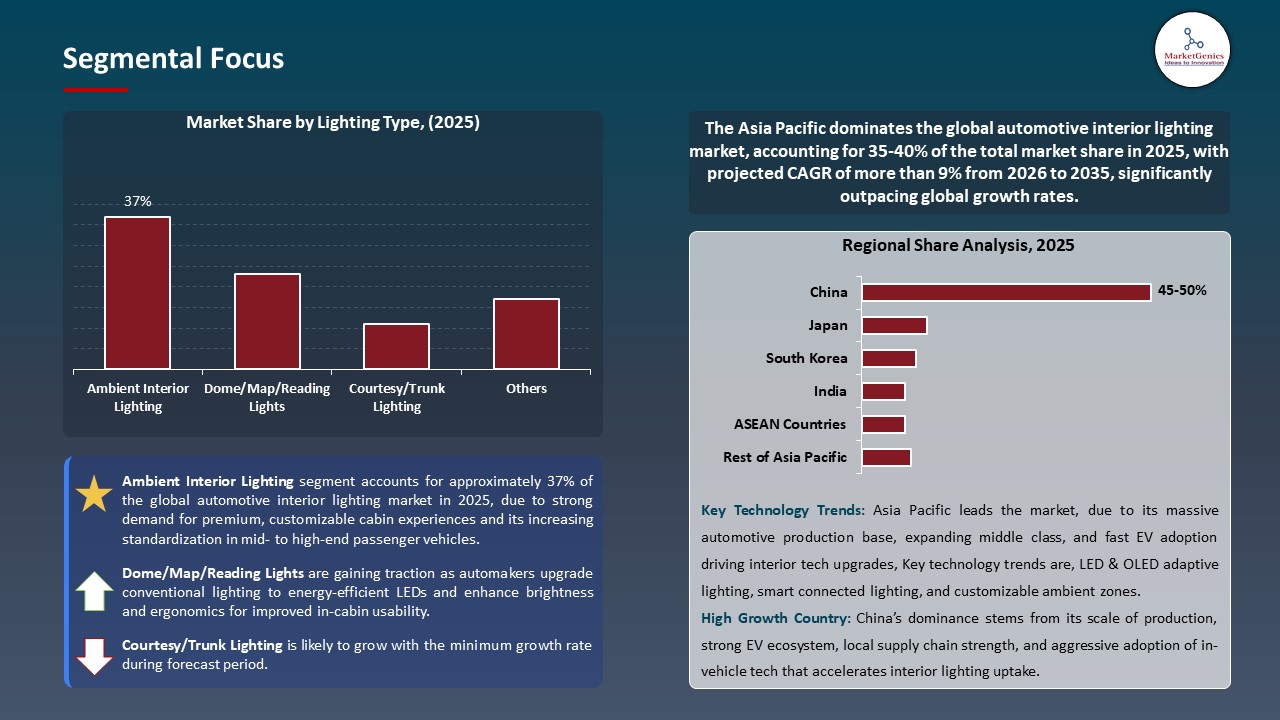 Global Automotive Interior Lighting Market 2026-2035_Segmental Focus