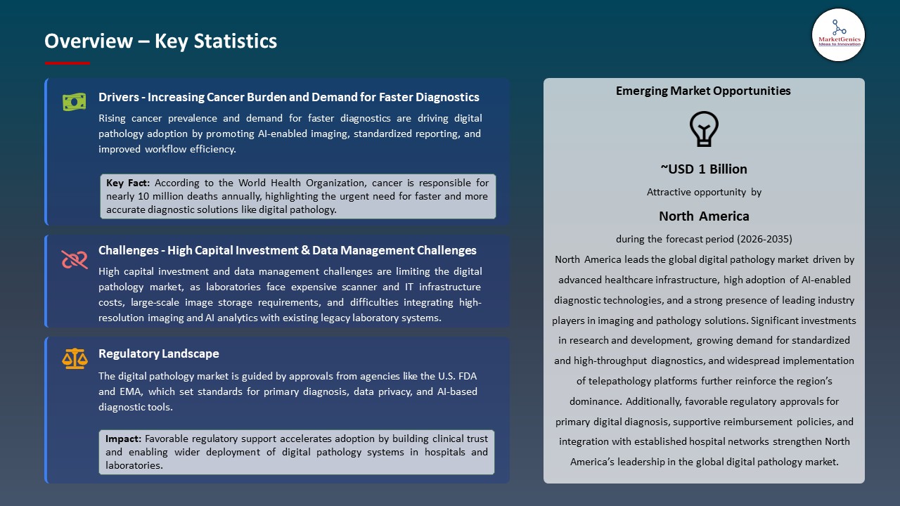 Global Digital Pathology Market 2026-2035_Overview – Key Statistics