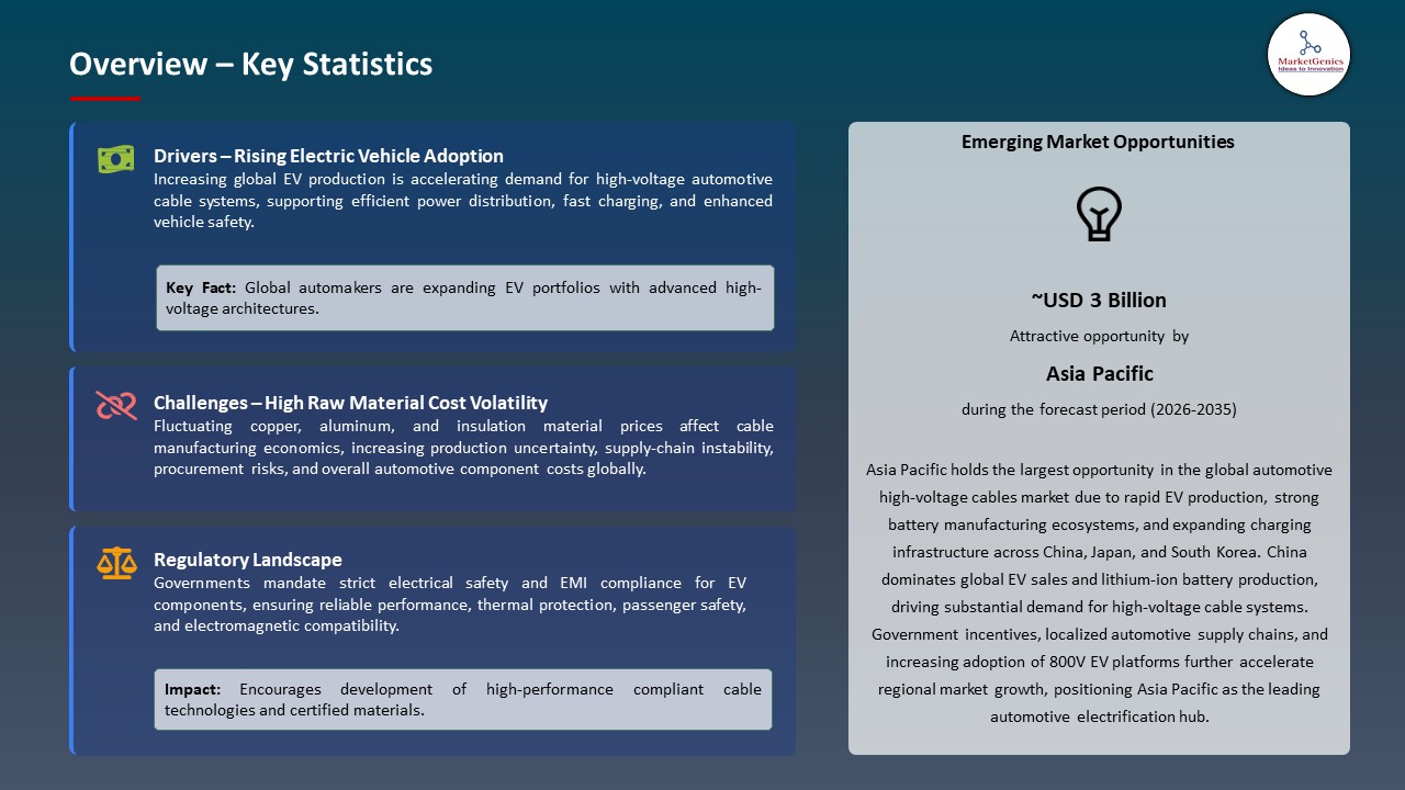Global Automotive High-Voltage Cables Market 2026-2035_Overview – Key Statistics
