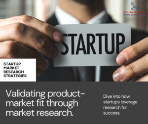 How do startups use market research to validate their product-market fit?