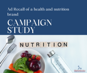 Ad recall of a health & nutrition brand - CATI Study